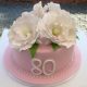 80th birthday party cake